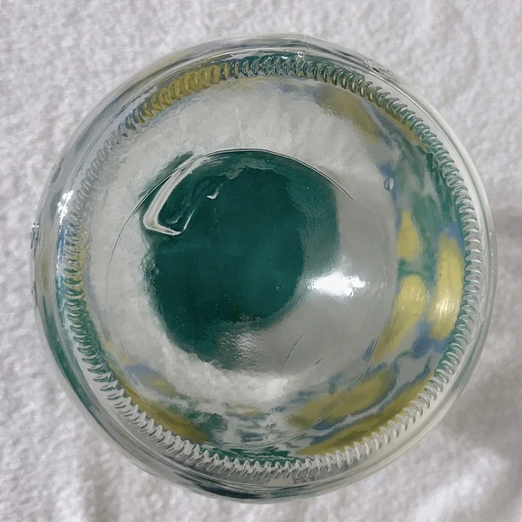 Vintage Large Floral Pansy Print Gallon Storage Jar With Lid - Picture 5 of 14